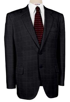 Super 120 Black Checked Weave Suits